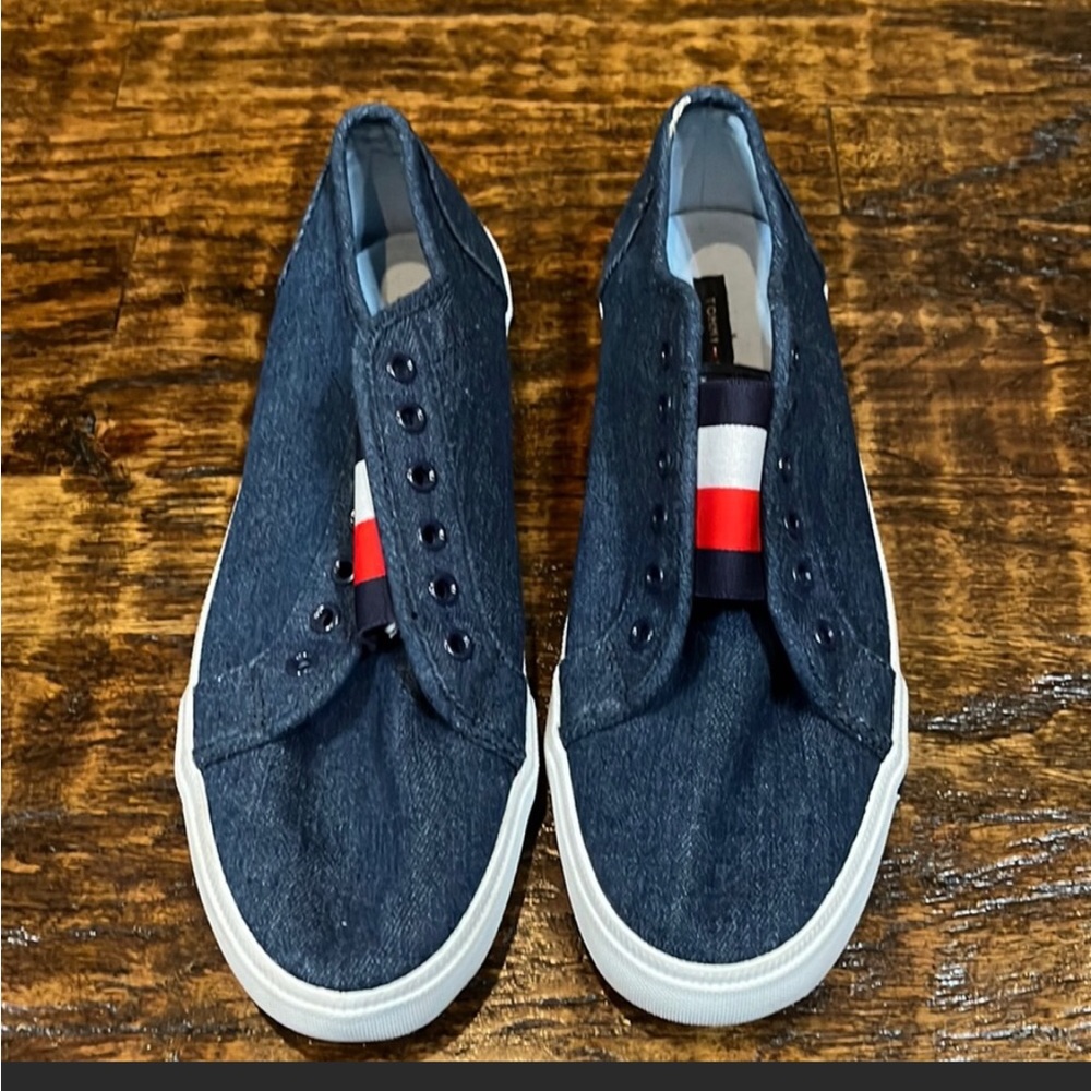 Tommy Hilfiger Denim Slip-on Sneakers - Size 9